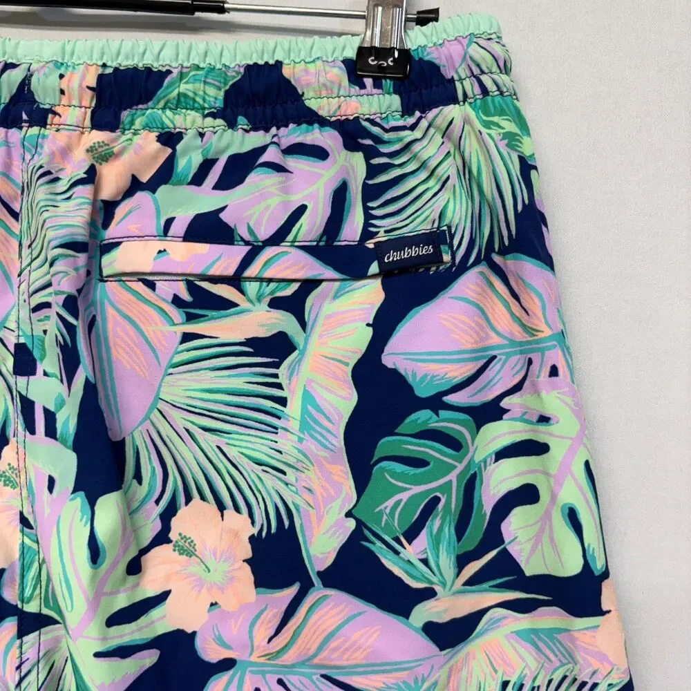 Chubbies Men Swimwear Swim Trunks Shorts Size Large Floral D039 -28